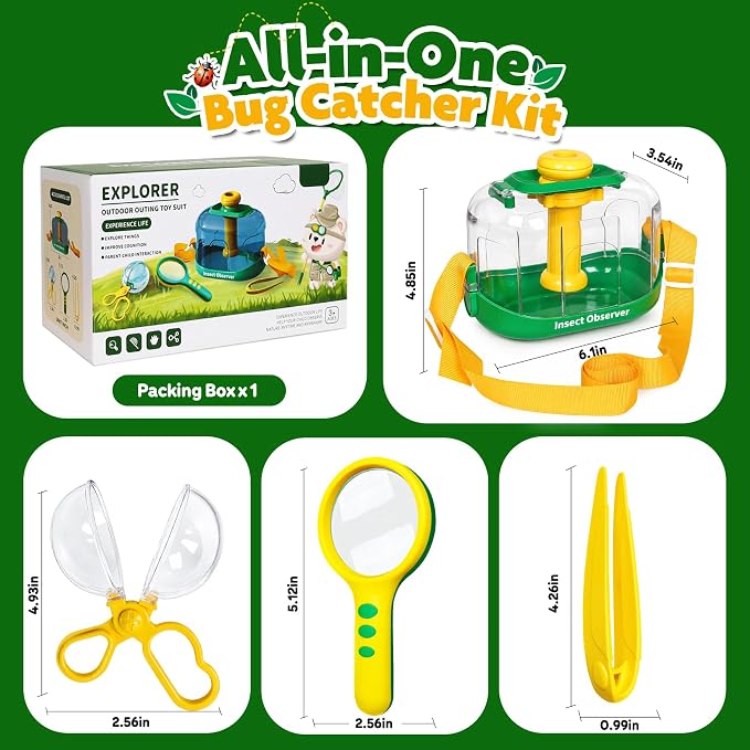 Bug Catcher Kit for Kids, Insect Observation Box Outdoor Explorer Toys - Image 4