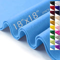 Felt Fabric Sheets 18" x 18" 1.6mm Soft Craft Felt, Sky Blue | Soft Precut Felt by AblemeDeco