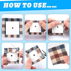 300 PCS 2" Square Paper Piecing Templates, Quilting Templates Accessories - Image 4