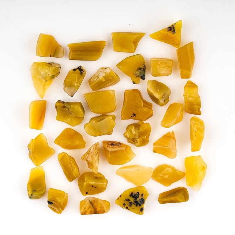 ColouredRocks 100 carats Yellow Opal Crystals, Raw Stones, Rough Gemstones - Image 2