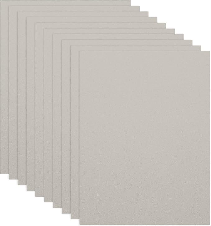 PATIKIL 10Pcs Grey EVA Foam Sheets, 15.7 x 11.8 Inches 1mm Thick Foam Sheets by PATIKIL