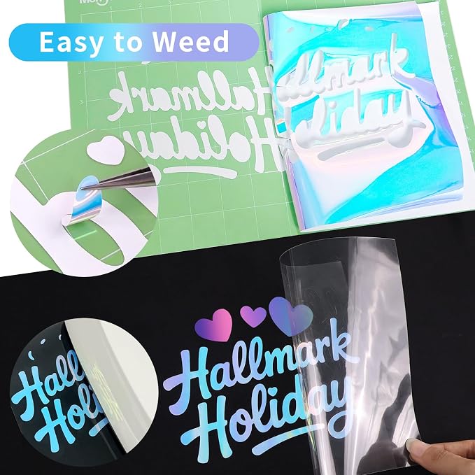 Holographic HTV Heat Transfer Vinyl, Iron on Transfers - Image 4