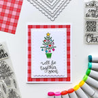 hinana 7pcs/Set Rectangle Frame Metal Die Cuts, Scallops Stitched Nesting Tag - Image 5