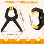 20 Pack Spring Clamps, Heavy Duty Plastic Woodworking Clamps & Multi-Use - Image 2