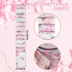Hosuly 40 Pcs Pink Rose Floral Jelly Fabric - Image 2
