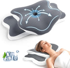 Cervical Memory Foam Pillow for Neck Pain Relief, Cooling Ergonomic Contour by Unknown