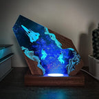 Space Resin Lamp, Handmade Galaxy Resin Night Light - Image 3
