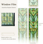 Faux Stained Glass Effect Transparent Window Film, Original Hand Drawn Static - Image 3