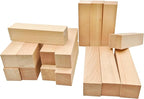 16Pcs Unfinished Basswood Blocks-1x1x4 Inch Small Rectangular Wood Blocks by Unknown