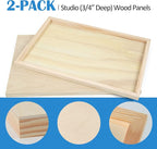 Falling in Art 2 Pack 13x19 Unfinished Birch Wood Panels Kit - Image 4