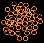 Round Carabiner Clip Bulk 48pcs 1 Inch Colorful Circle Carabiner Key Ring Clips - Image 2