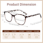 Madison Avenue TR90 Blue Light Blocking Glasses Anti Eyestrain UV Glare Blue - Image 5