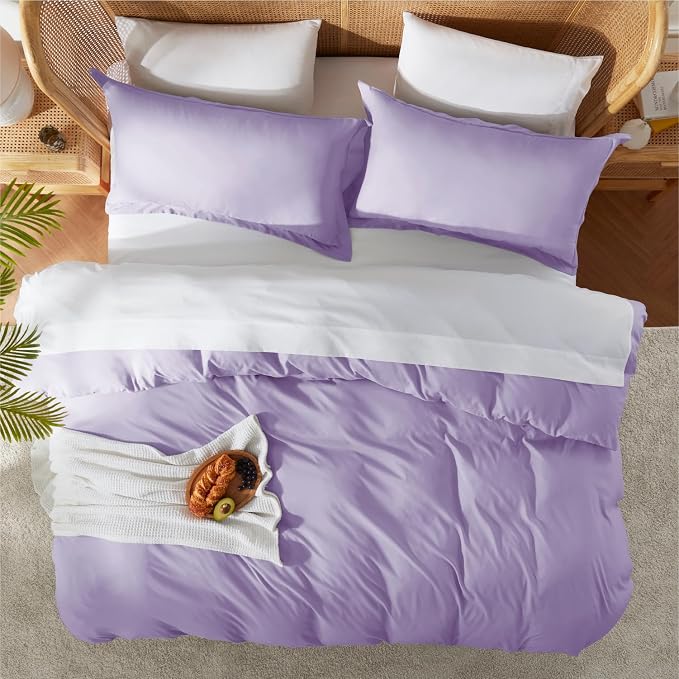 Nestl Lavender California King Duvet Cover Sets - Image 5