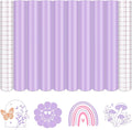 Tintnut Boho Permanent Vinyl 8 Pcs 12x10in Pale Lilac Purple Adhesive Vinyl | by Tintnut