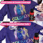 Colorful Fabric Paint Set for Clothes, - Image 4