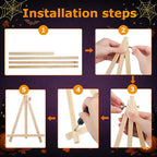 Mandun 3 Pack Halloween Paint by Numbers Kit - Image 9