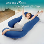 Sasttie Pregnancy Pillows for Sleeping, U Shaped Cooling Full Body Pillow - Image 5