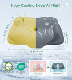 DONAMA Cervical Pillow for Sleeping, Contour Memory Foam Pillow for Neck and - Image 2