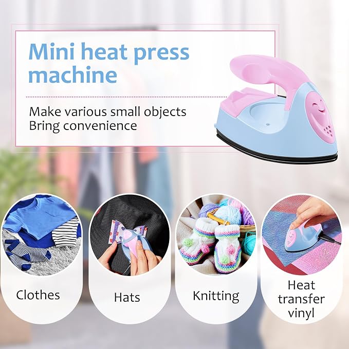 Honoson Mini Craft Iron Mini Heat Press Small Iron 3.93 x 2.36 x 2.76 in - Image 5