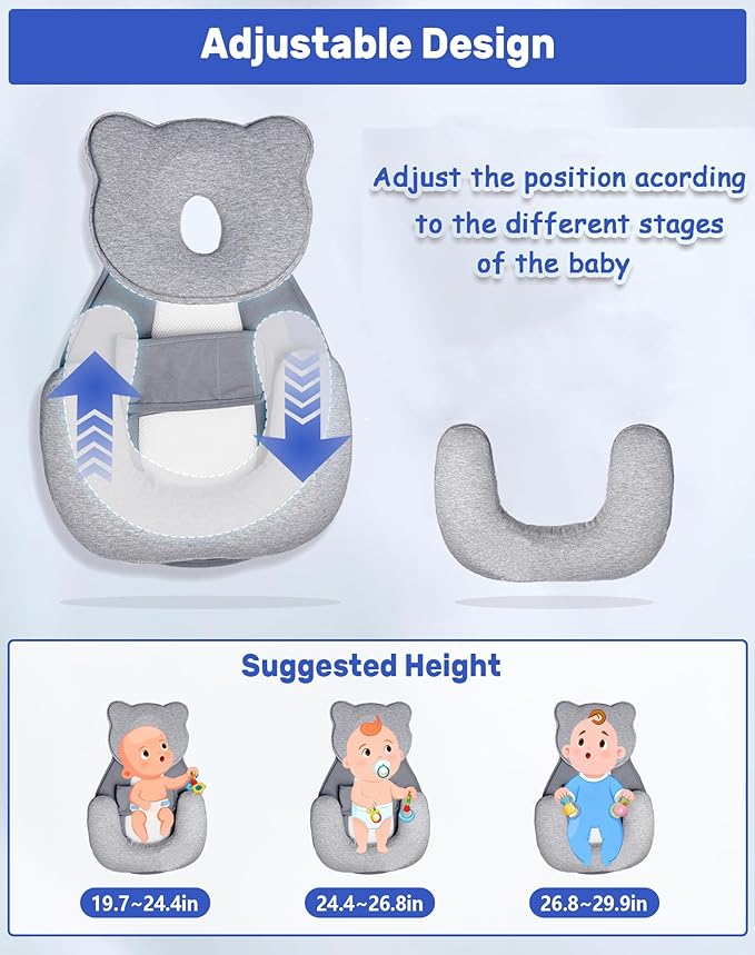 Cushion Reflux Breastfeeding Pillow, Bottle Feeding, Tummy Time for Reducing Spit-Up