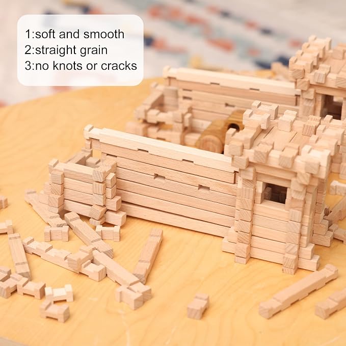 MECCANIXITY 6pcs Wood Sticks, 5/7"x 5/7" x 15" Rectangle Wooden Cube Wood - Image 6