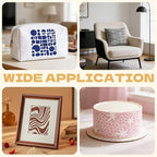 20 Pcs Stencils for Painting Mixed Size Abstract Texture Stencils Geometric - Image 7
