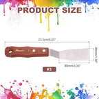MECCANIXITY Pack of 1 Large Palette Knife No.3, 9.3" Long Palette Knives - Image 2