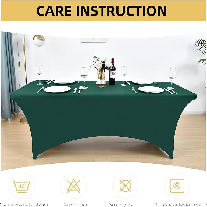 10-Pack 6ft Spandex Table Covers - Image 6