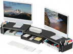 OPNICE Desk Organizers and Accessories, Dual Monitor Stand Riser by OPNICE