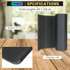 1/2" Thick X 17" Wide X 60" Long Closed-Cell Foam Neoprene Padding, - Image 2