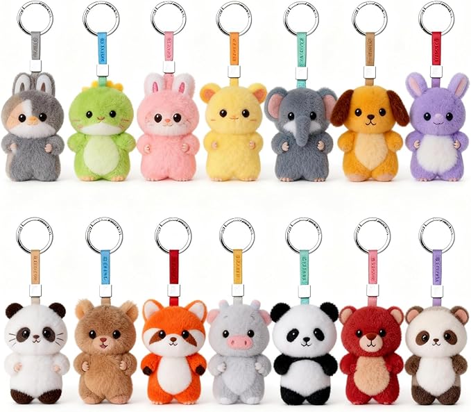 Round Carabiner Clip Bulk 20pcs 1.3 Inch Silver Circle Carabiner Key Ring Clips - Image 2