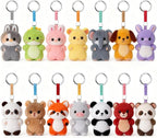 Round Carabiner Clip Bulk 20pcs 1.3 Inch Silver Circle Carabiner Key Ring Clips - Image 2