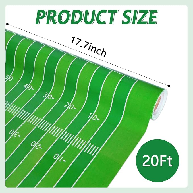 Qyeahkj Football Field Paper Roll Sports Bulletin Board Background Paper Fade - Image 2