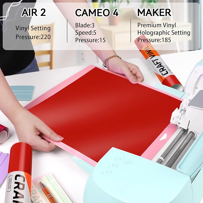 WRAPXPERT Red Permanent Vinyl, Adhesive Vinyl Roll Compatible - Image 5
