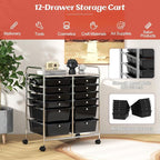 BECOMFORT 12-Drawer Rolling Cart - Image 4