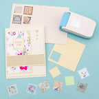 BAOFALI 2Pcs/Set Stamp Puncher 1 Inch Square Hole Punch & 1 Inch Square Postage - Image 2