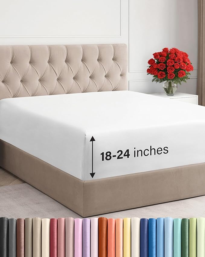 Extra Deep King Fitted Sheet by CGKUnlimited