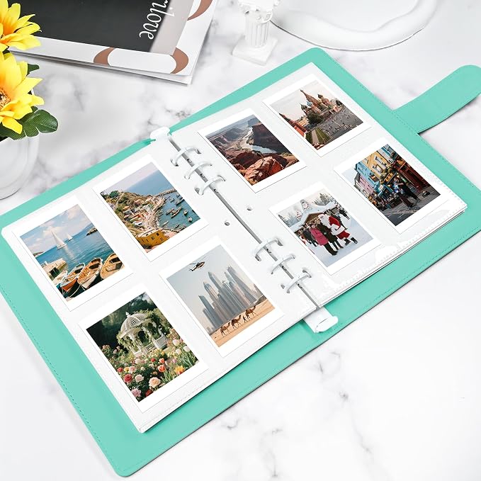 PU Leather Refillable Photo Album A5 Photocard Binder, 200 Pockets, Compatible - Image 7