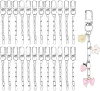 Bruislard 25 Pcs Keychain Making Kit Key Ring Lobster Claw Clasps Swivel Snap by Unknown