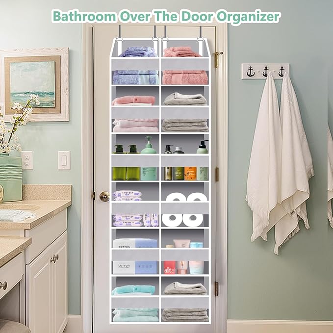 UVIAHOMI Heavy Duty Over The Door Organizer 6 Tiers, Extra Large Behind Door - Image 3