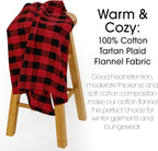 Pico Textiles 10 Yards Bolt Red and Black Buffalo Plaid Checkered Flannel Fabric - Image 3
