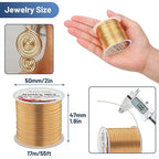 Anezus 18 Gauge Jewelry Wire for Jewelry Making, Tarnish Resistant Copper - Image 2