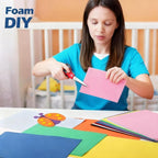 Ireer 200 Pcs EVA Foam Sheet Crafts 9 x 12 Inch Assorted 10 Colors 1mm Foam EVA - Image 6
