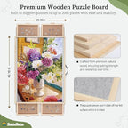 BuilderButler 2000 Pieces 2-in-1 Tilting & Rotating Puzzle Board – Portable - Image 2