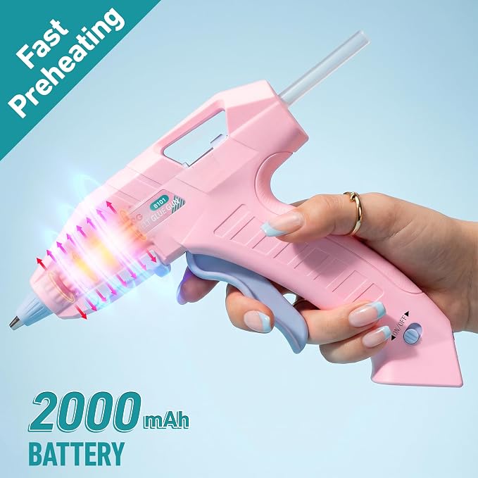 Cordless Hot Glue Gun, 20W Hot Glue Gun - Image 3