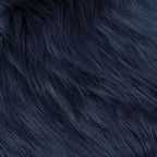 Navy Blue Faux Fur Fabric for Crafts Squares Furry Fabric for Sewing, - Image 2
