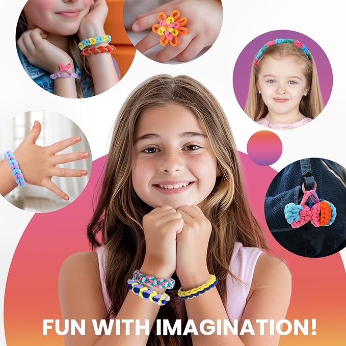 DDAI Bracelet Making Kit for Girls Ages 6-12 – Arts and Crafts for Kids Weaving - Image 6