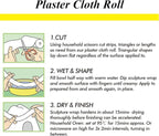 Falling in Art Plaster Cloth Rolls, 500gsm Plaster Strip, Plaster Gauze Bandages - Image 7