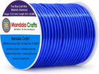 Mandala Crafts 12 Gauge True Blue Anodized Aluminum Craft Wire, 60 FT | Colored by MandalaCrafts