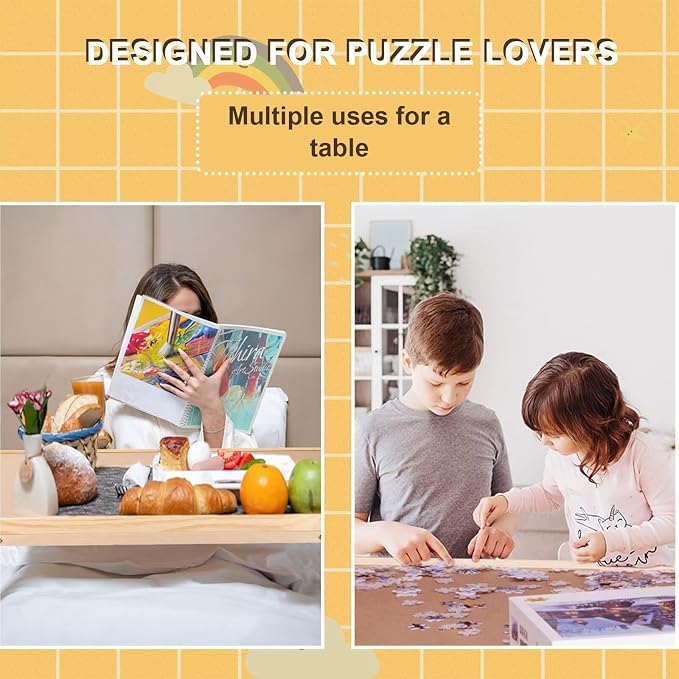 Puzzle Board 2000 Pieces, 41.3"x 27.9" Jigsaw Puzzle Table - Image 6